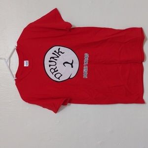 Gildan Martha"s Vineyard Red Graphic T-Shirt Dr Suess